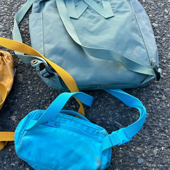 Fjällräven Kånken Backpack Set - Green, Yellow, Blue